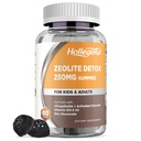 Zeolit Detox pro děti Gummies s aktivovaným Charcoal, Clinilolite Zeolite s vitamínem B12 & D3 pro děti a dospělé, Žvýkací Zeolite dodatek pro Gut & Imunitní podpora, Blueberry Flavor, 60 Ct