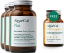 ALGAECAL Plus Bundle - Free 4- in-1 Vitamin D3 Kompletní a červené řasy vápník s 16 Bone- Podpůrné živiny, Klinicky podporováno ke zvýšení hustoty kostí a posílení imunitního systému