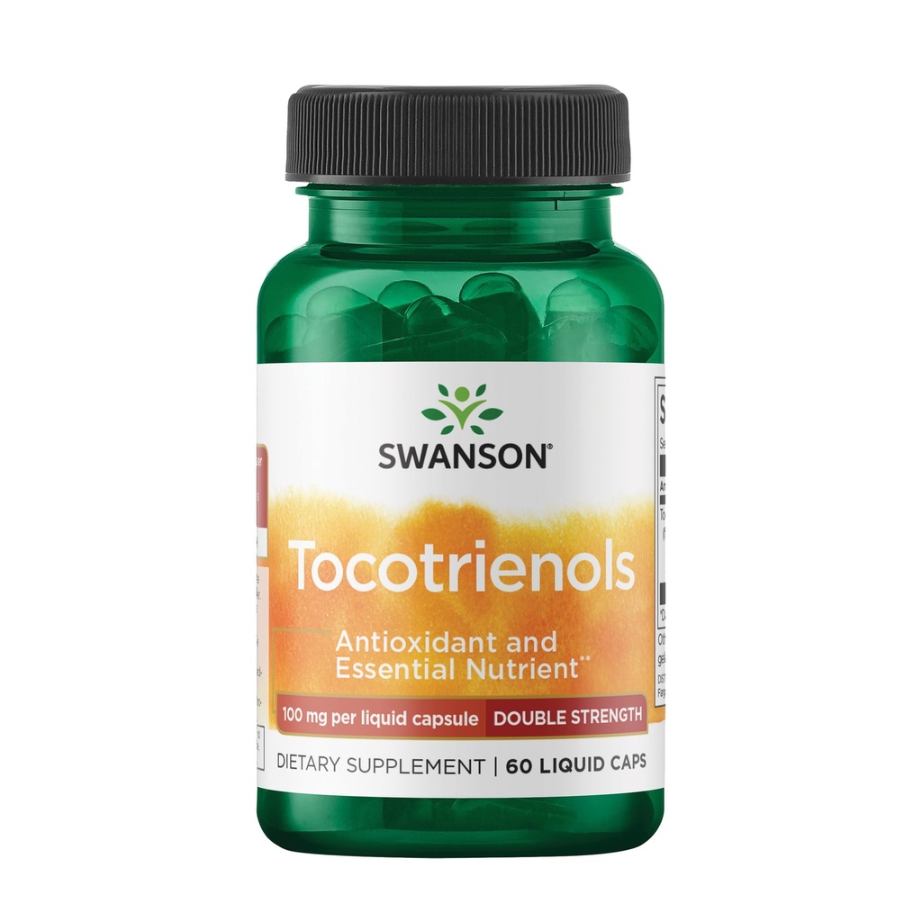 Swanson Double Power Tocotrienols - Antioxidant - (60 kapalných tobolek, 100 mg / kus)