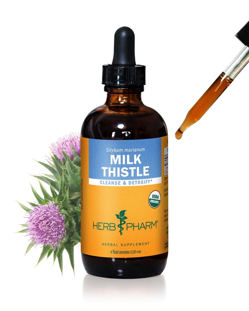 Herb Pharm Mléko Thistle Seed Extract pro podporu jaterních funkcí - 4 Ounce (DMILK04)