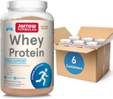 Jarrow Dispersas Syrovátkový protein S 18g proteinu, 3.8g BCAA, & glutamin, Dietní dodatek pro svalové funkce a podporu obnovy, 32oz čokoláda ochucený prášek, přibližně 35 den dodávky, Balení 6
