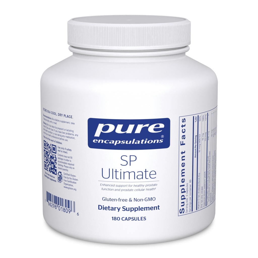 Čisté Enkapsulations SP Ultimate CLAS124; Enhance Support for Health Prostate Function and Prostate Cellular Health * CLAS124; 180 Capsules