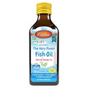 Carlson - Kid 's The Very Finest Fish Oil Liquid, 800 mg Omega-3s, Norsky, Wild- Casted Fish Oil, Omega 3 Liquid for Kids, Udržitelně sourced, Lemon, 200 ml