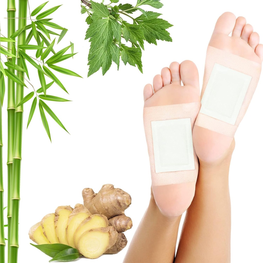 Lymfatické odsávání Ginger Foot Pads 50 Pads - Ginger Oil Foot Patches Deep Cleansing Sleep Aids Relieve Stress and Fatigue Zlepšit kvalitu spánku