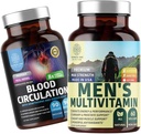 Number One Nutrition N1N Premium Men 's Daily Multivitamin [Vitamíny A C E D, hořčík, zinek] a dodatek k cirkulaci krve [8 Výkonné Byliny & Vitamíny], 2 Pack Bundle