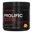 Pescience Prolific Pre Workout Powder for men & Women with L- Citrulline Nitric Oxide Booster, Energy Powder & Nootropic for Focus - Předcvičení bez Beta Alanin - 40 Scoops, Sour Peach Candy
