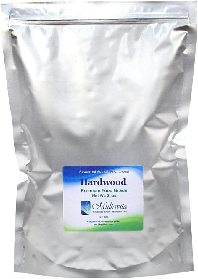 2 LB Hardwood Activated Charcoal Powder in Mylar Bag