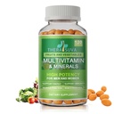 Všechny přírodní multivitamíny a minerály + B komplex + vápník + hořčík + zinek, 100% Vegan Sourced All Food Supplement, Kompletní nutriční podpora pro muže a ženy - 120 Kapsle, 60 Day Supply