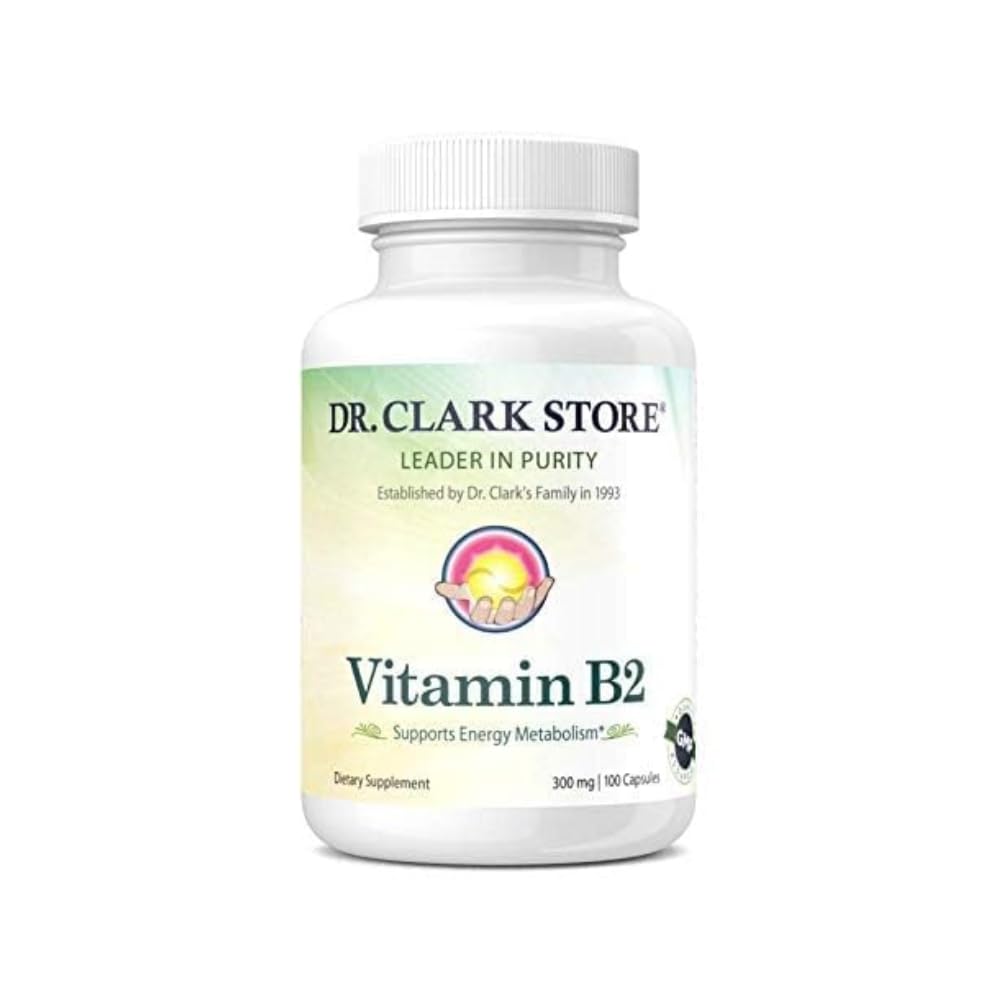 Doplněk k vitaminu B2 Dr. Clark, 300mg, 100 želatinových tobolek