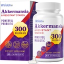 300 miliard AFU Akkermansia Probiotická 124; GLP-1 dodatek pro ženy a muže, Akkermansia Muciniphila pro GLP-1, stravovací, Gut, imunitní, Vylepšení Gut Digestive Lining funkce, Akka Superbiotika - 60 Caps
