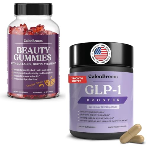 ColonBroom GLP-1 + Biotin & Collagen Beauty Gummies Bundle