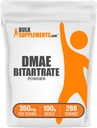 BulkSupplements.com DMAE Bitartate Powder - Dimethylaminoethanol Bitartate, DMAE dodatek - Neochucený & gluten zdarma, 350mg na servírování, 100g (3,5 oz) (balení po 1)
