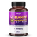 Sotalix L-Theanine dodatek s Ashwagandha 5-HTP + Rhoddiola - Focus & Memory, Restore & Relax, Sleep Quality - USA Made & Tested (150 Počet (balení po 1))