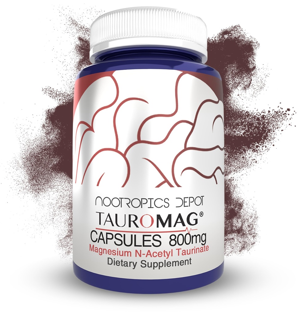 Nootropics Depot Tauromag Kapsle 124; 800mg Magnesium N- Acetyl Taurinate Př