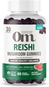 Om Houba Superfood Reishi Gummies, USA pěstované organické houby, podporuje imunitní zdraví, Balance, & Stress, 60 Počet, 30 Servings Gummy doplňky