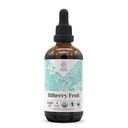 Bilberry Fruit USDA Organic Alcohol- Free Extract 124; Dietní dodatek, high- potency tinktura 124; Vyrobeno z Bilberry (Vaccinium Myrtillus) Sušené ovoce 4 oz