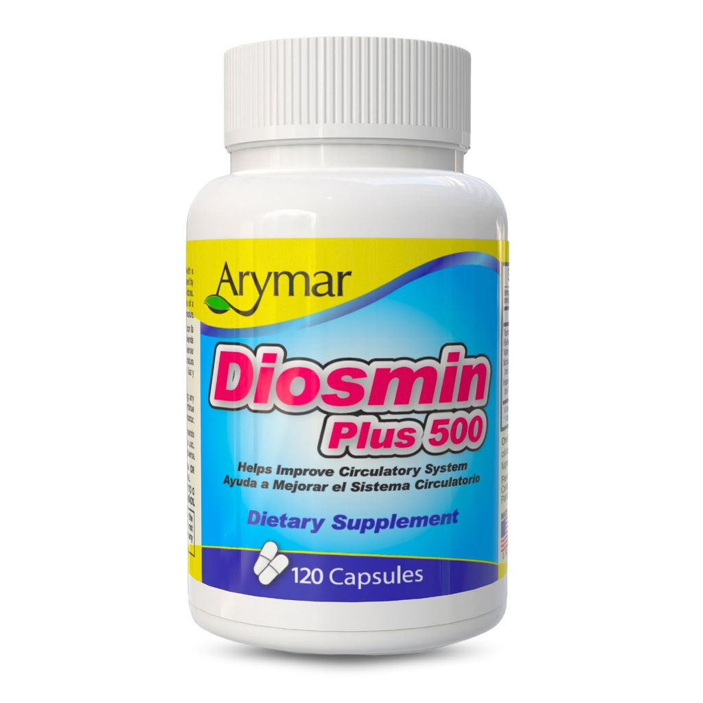 Arymar Diosmin Plus 500 - dodatek pro podporu oběhového systému, 500mg, 120 Kapsle