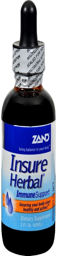 ZAND pojistit imunitní podporu CLAS124; Bylinné tekuté Echinacea dodatek CLAS124; s Elderberry, Heřmánek, Ginger & Valerian (2oz)