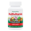 Natures Plus Animal Parade Multivitamin Dětské Žvýkačky - Cherry Flavor - 90 Animal- Shaped Tablety - Podporuje zdraví & Well- Bytí - Vegetariánské, gluten zdarma - 45 Služebnictví