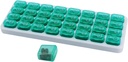 Měsíční Pořadatel pilulek, Velká cestovní Pill Box 31 Day, Denní Pouzdro Pill, Držák pilulky Kontejner na vitamín, Medicína, Dodatek, Rybí olej, Zelená