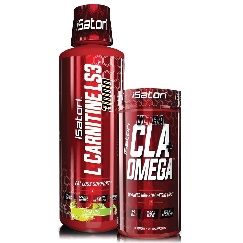 iSatori L- karnitin LS3 Lemon Lime 3000mg (32 Služeb) & iSatori Ultra CLA (90 Softgels)