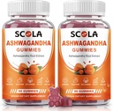 Ashwagandha Gummies, Calm Gummies with Ashwagandha Root Extract Vitamin D Zinek, Ashwagandha Dodatek pro spánkové stresové rovnováhy, Vegan, Non- GMO, gluten- Free, 120 Počet