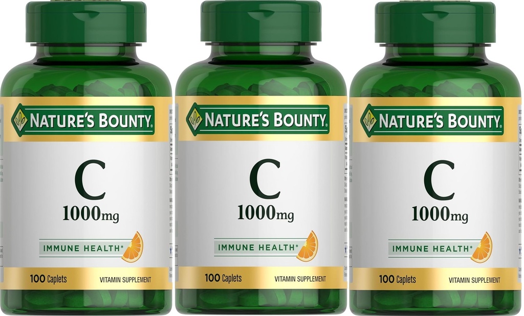 Nature 's Bounty Vitamin C, 1000mg, 100 kapslí (balení po 3)