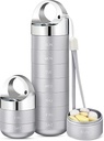 Zannaki Metal Travel Pill Organizátor, Přenosný Vodotěsný Týdenní Pill Box, Velký hliníkový Alloy Pouzdro Kontejner, BPA Volný 7 Daily Medicine Organizátor Držák na vitamín, Rybí olej, Dodatek