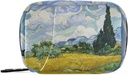 Pšeničné pole s Cypress Van Gogh Pill Box 7 Day Pill Pouzdro Taška Cestovní Pill Pořadatel Bag se Zipper Přenosný Týdenní Pouzdro Kompaktní Velikost pro Vitamin Doplatek Držák