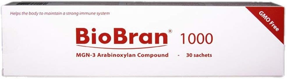 BioBran MGN-3 - Extrémně efektivní imunitní systém Booster, od Breaking Down Rice Bran s enzymy z Shitake Houba (1000 mg, 30 Sachets) Made in Japan, Free DHL Express Shipping Worldwide