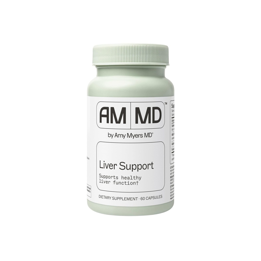 Amy Myers MD Podpora jater - Podporuje zdravé funkce jater, Detox Pathways & Antioxidant Activity - se selenem, Mléko Thistle, Turmeric - 60 Kapsle