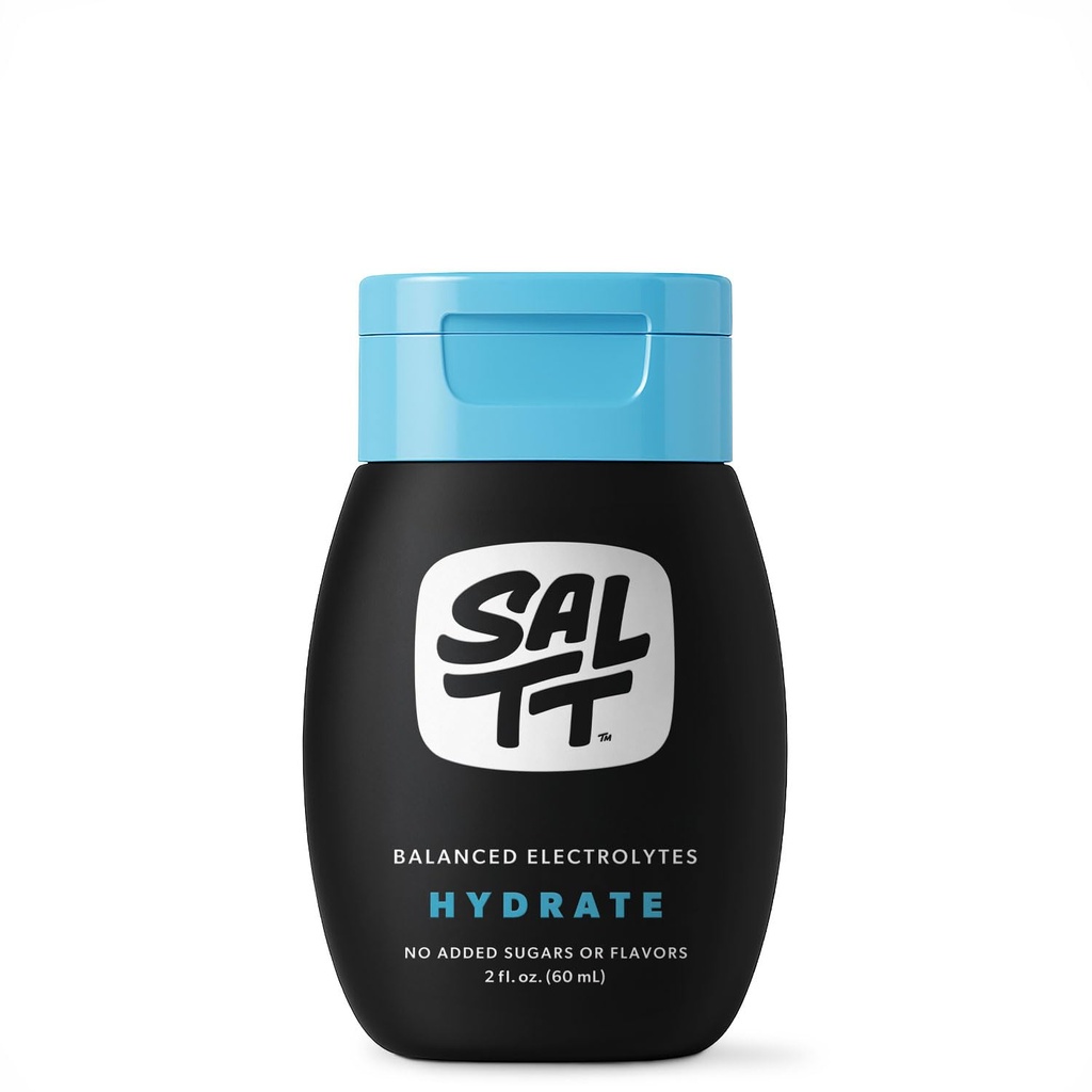 Hydratační elektrolyt SALTT Kapky Keto Diety & Intermitent Fasting - Imunitní podpora - Gluten & Sugar Free - Sodík, hořčík, draslík & Stopy Minerály - Neochucené - 2 fl oz