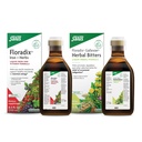 Květinářství Salus Gallexier Bylinné bittery (8.5 oz) & Železo & Byliny (8.5 oz) Bundle - Bylinné bitter pro stravovací podporu * - Železný dodatek pro zdravou energetickou podporu *