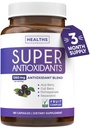 Super Antioxidanty dodatek pro ženy a muže - Vysoká potence Bylinné a ovocné směsi s Acai, Goji, Granátová jablka, Elderberry & Resveratrol pro péči o pleť a imunitní podporu - Vegan & Non- GMO - 180 Kapsle