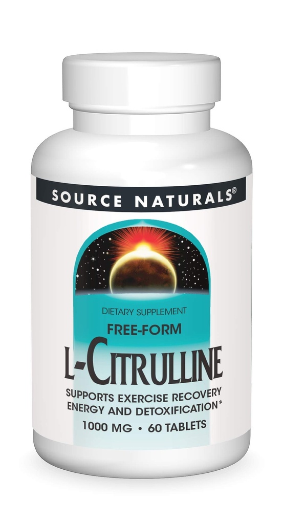 Zdroj Naturals L- Citrulline - Podporuje obnovu cvičení, energii a detoxikaci *, 1000 mg - 60 tablet