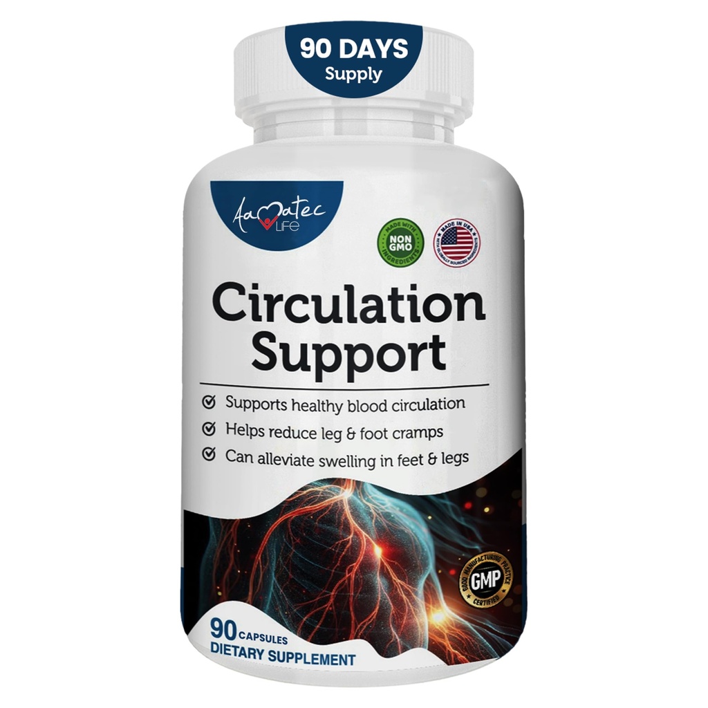 Krevní oběh Supplement Supplementary for Arterties & Veins Health - Natural Cardiovaskulární pilulky s L- Arginin, Ginger Root- Podporuje zdravý krevní tok a srdce Health - 90 Kapsle