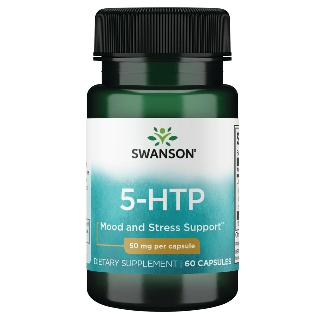 Swanson Premium Amino Acid 5- Htp - Extra síla - 50 miligramů 60 tobolek