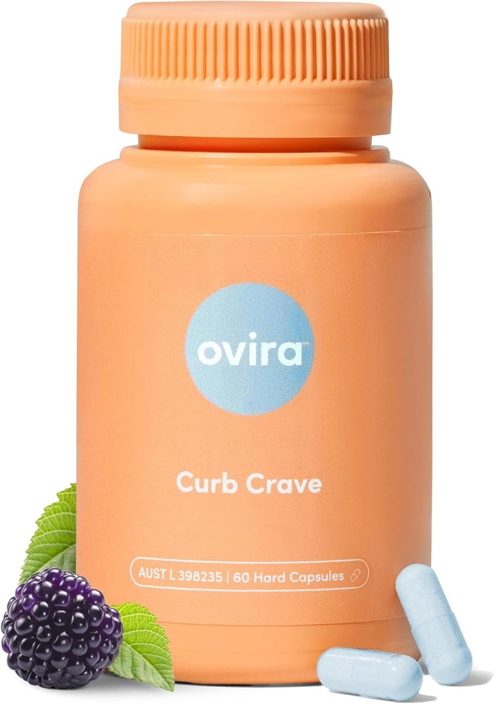 Ovira Curb pečivo doplňky - Obsahuje CHRONOBLOCK, Energetické podpůrné kapsle, Nutriční doplňky pro muže a ženy, Chromium- 100mg