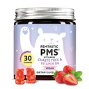 Dodatek podpory PMS pro ženy. Menstruační Relief Gummies na cíl Hormonal Breatouts, Bloating, Period Cramps, & Mood Swings. Vegan, s vitaminem B6 & Lemon Balm, 30 gumové