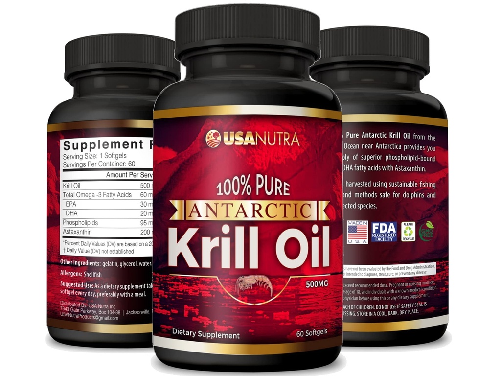 EPA DHA Astaxanthin 1000mg / den (2 Softgels). Vyrobeno v USA