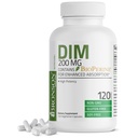 Bronson DIM dodatek 200 MG Diindolymethan s BioPerine pro zlepšení absorpce, Estrogen Metabolismus & Udržuje vyrovnané hormonální hladiny, 120 Vegetariánské kapsle