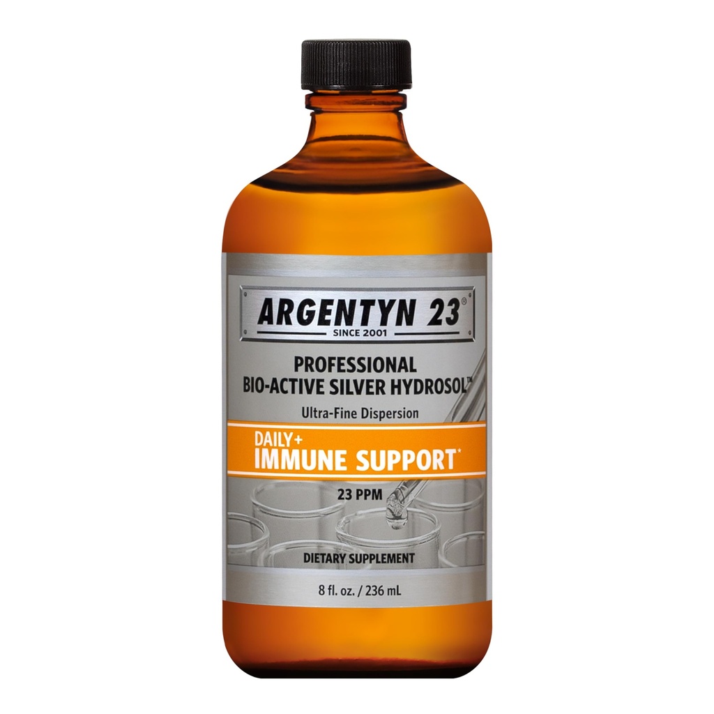 Argentyn 23 Profesionální imunitní podpora - koloidní stříbro, bio-aktivní stříbrný hydrosol, 23 ppm, tekutý twist top, 8 Fl Oz (236 ml)