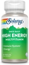 SOLARAY Jednou denně High Energy Multivitamin pro ženy a muže - Energetické doplňky - Imunitní podpora w / vitamín C, A, D a E, vitamín B komplex, stopové minerály, 60denní záruka, 30 Serv, 30 VegCaps