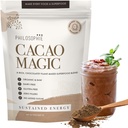 Philosophie Organic Cacao Magic Superfood Blend - Plant- Based Protein Powder with Raw Cacao, Reishi Houba & Maca Root - Neslazený Vegan Chocolate Supplement, 32 Servings