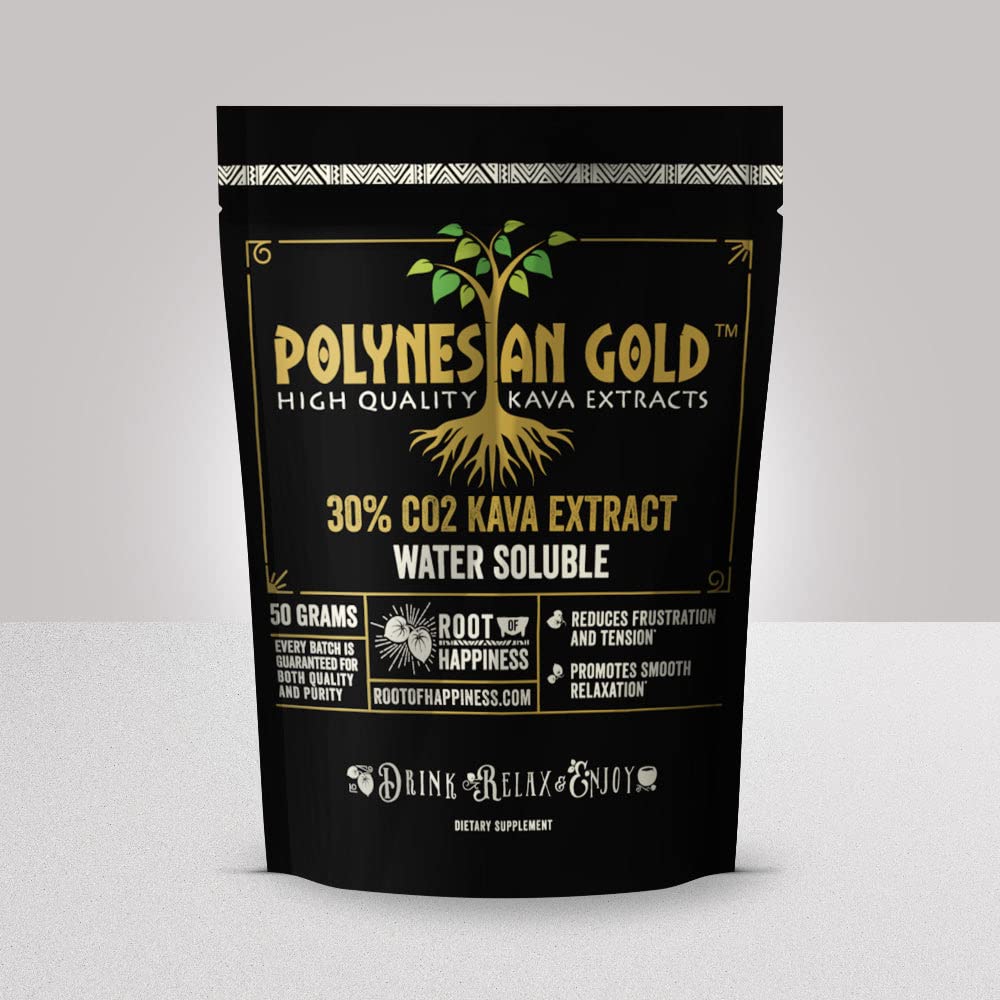 Polynéský zlatý ™ voda rozpustný Co2 Kava extrakt - 50g Bag