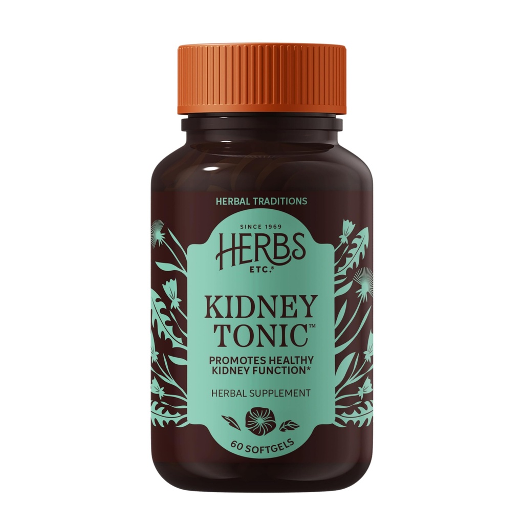 Byliny, Etc. Ledviny Tonické Softgely - Funkční dodatek - Přírodní s Pampeliška, Saw Palmetto & Parsley - 60 Softgels (60 Služeb)