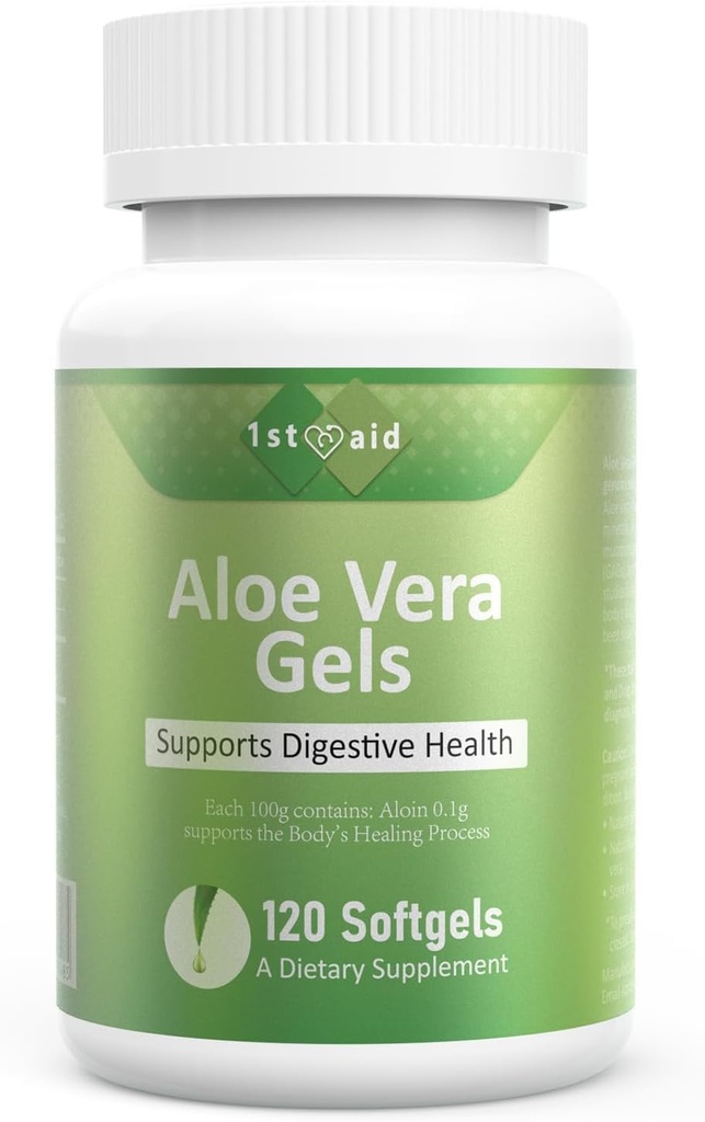 Aloe- Vera Gel- Softgel Small- Doplněk Nutritional- Kapsle - 120Count Gut Health Support Digestive Comfort Žaludeční kyselina Buffer přírodní doplněk