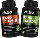 Candi Cleanse & Intestine Detox Supplement Pills - Extra síla Probiotic Cleanser s Intestinal Flora Gut Support - Přírodní Oral Bylinné Oregano, Capyl Acid, Wormwood & Black Walnut