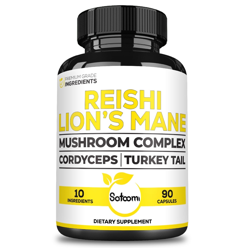 Satoomi Reishi Supplement Complex 5000Mg - 10in1