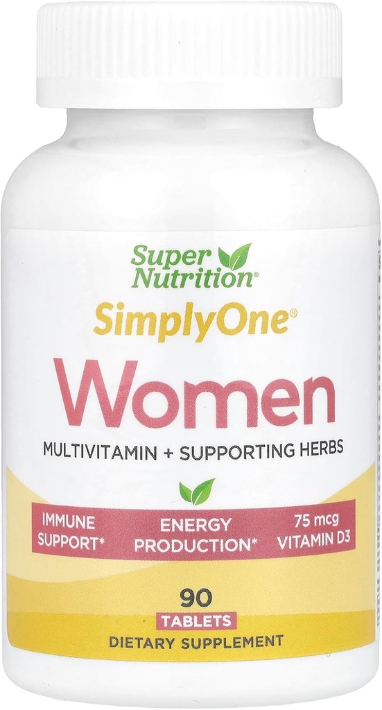 SuperNutrition SimplyOne Multi- Vitamin pro ženy, high- potency, One / Day Tablety, 90 Počet
